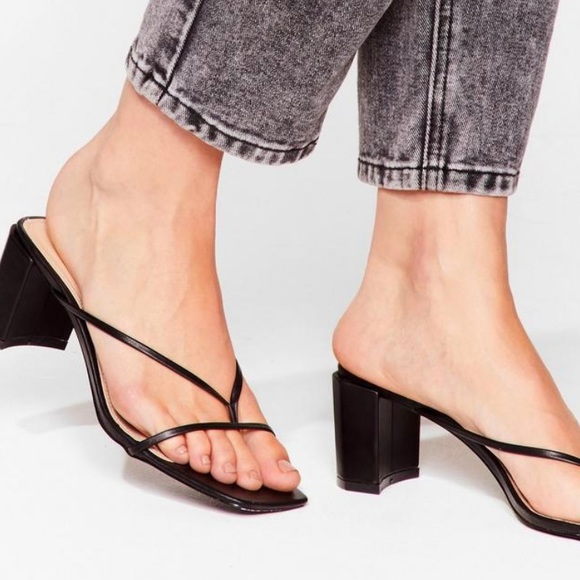 Shoes - Nasty Gal strappy block heel sandals